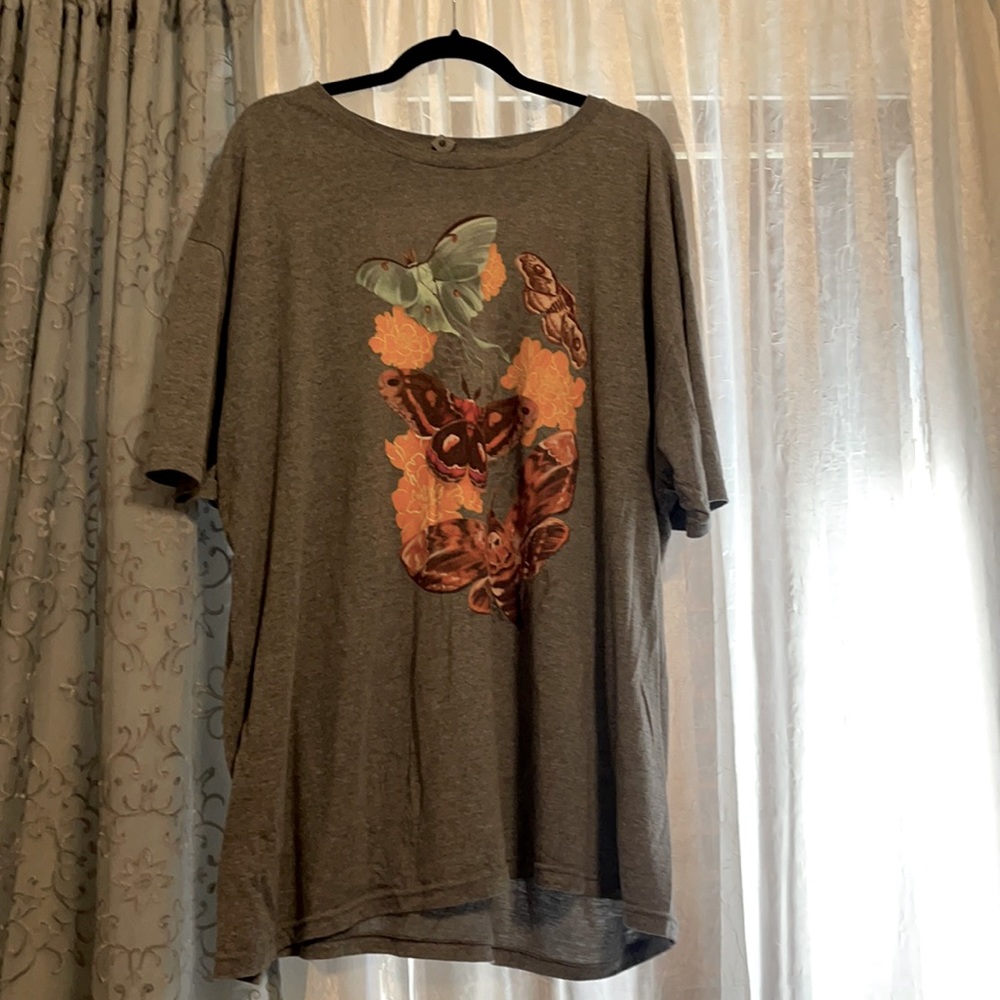 Look human months in marigolds T-shirt